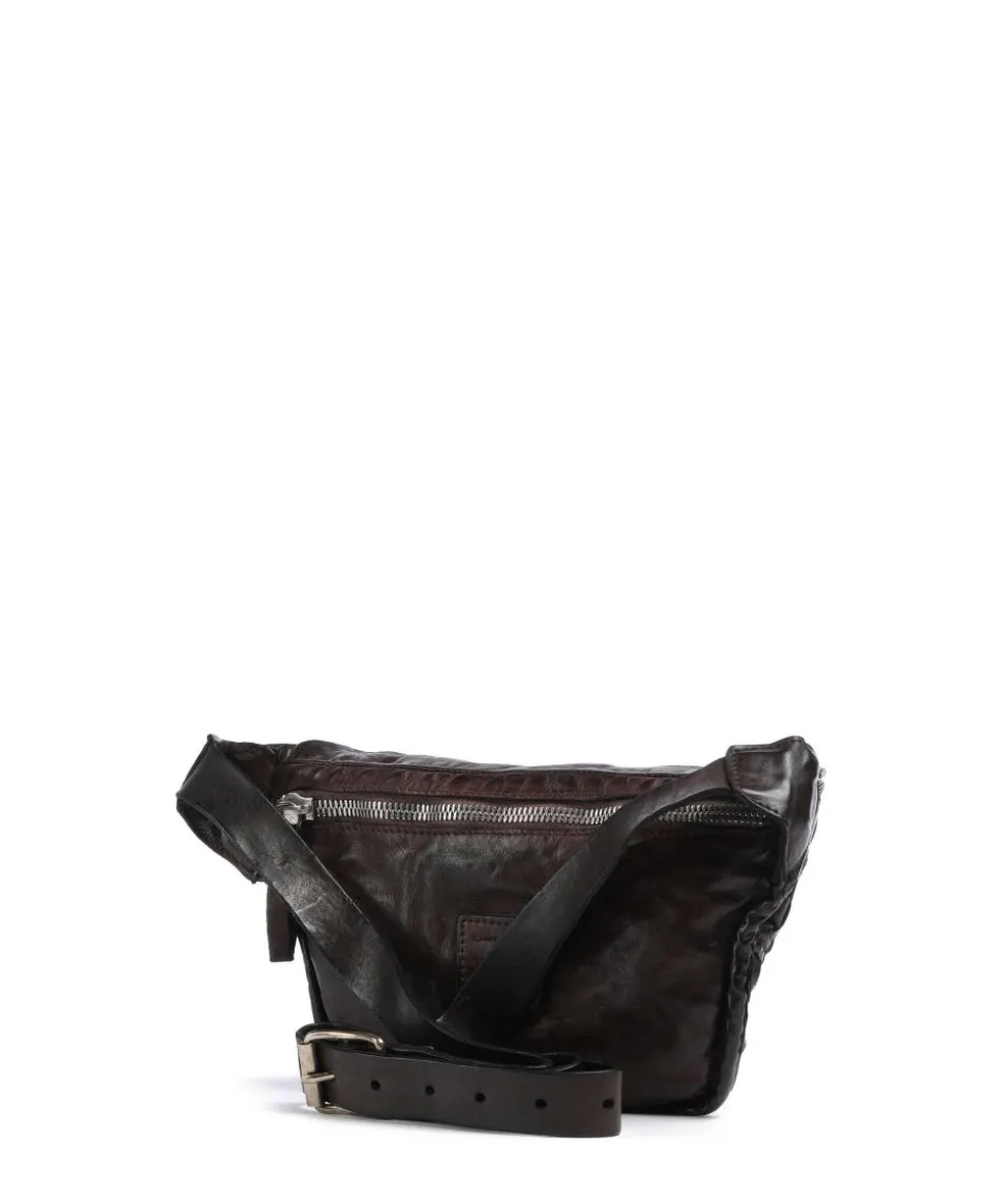 Gürteltasche fein genarbtes Rindsleder dunkelbraun