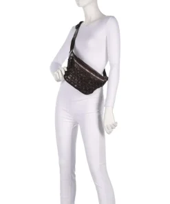 Gürteltasche fein genarbtes Rindsleder dunkelbraun