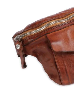 Gürteltasche fein genarbtes Rindsleder cognac