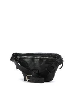 Gürteltasche fein genarbtes Rindsleder schwarz