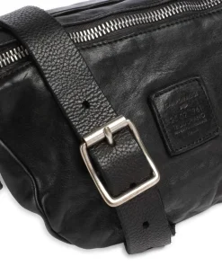 Gürteltasche fein genarbtes Rindsleder schwarz