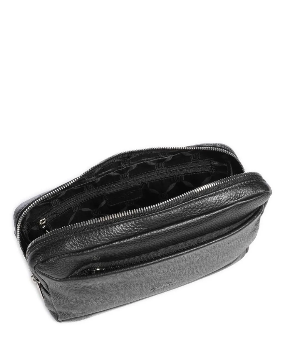 Gürteltasche genarbtes Kalbsleder schwarz