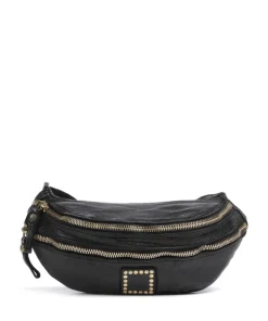 Gürteltasche genarbtes Rindsleder schwarz