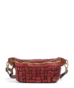 Gürteltasche genarbtes Rindsleder rot