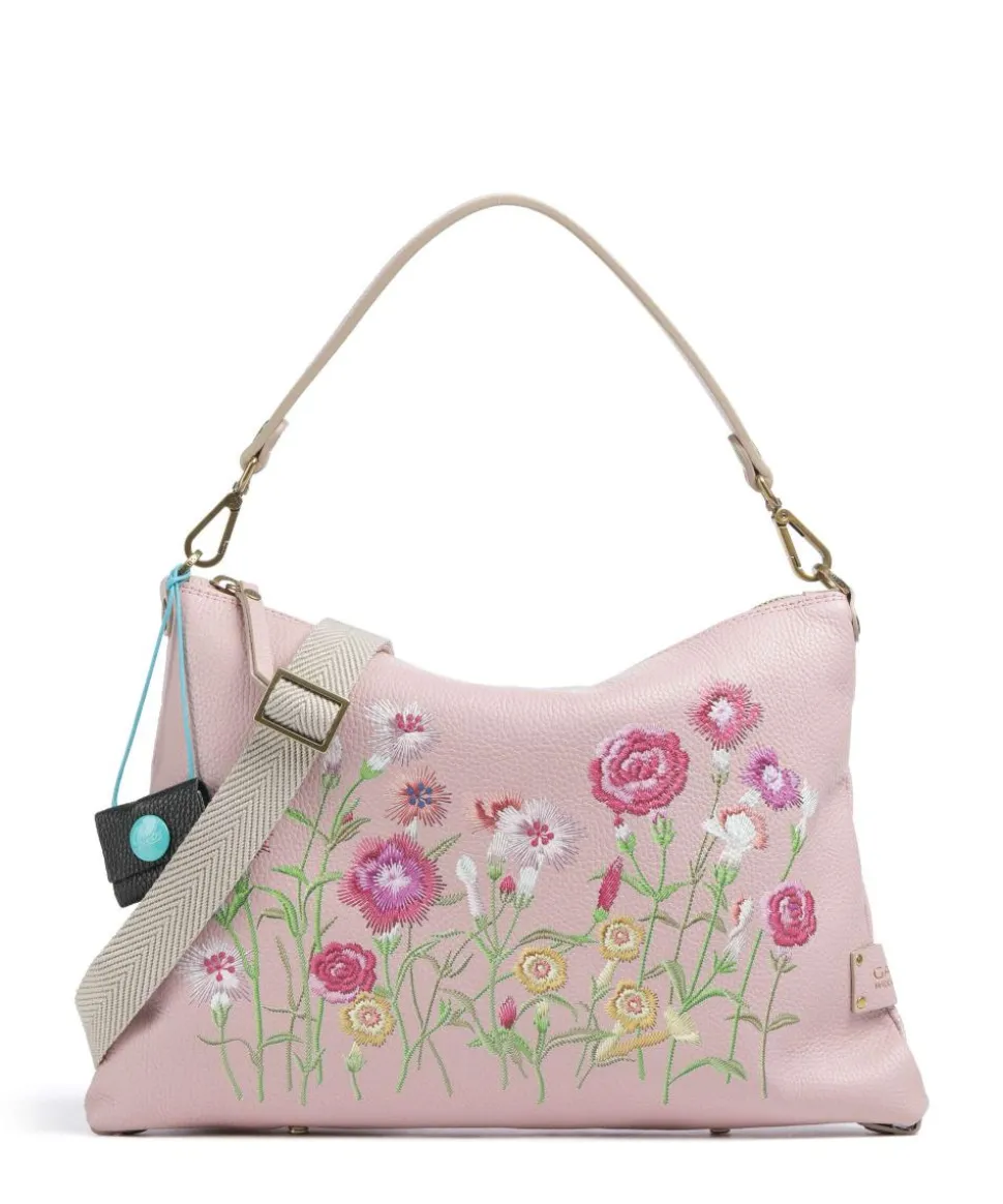 Guadalupe Filippa Beuteltasche genarbtes Kalbsleder rosa