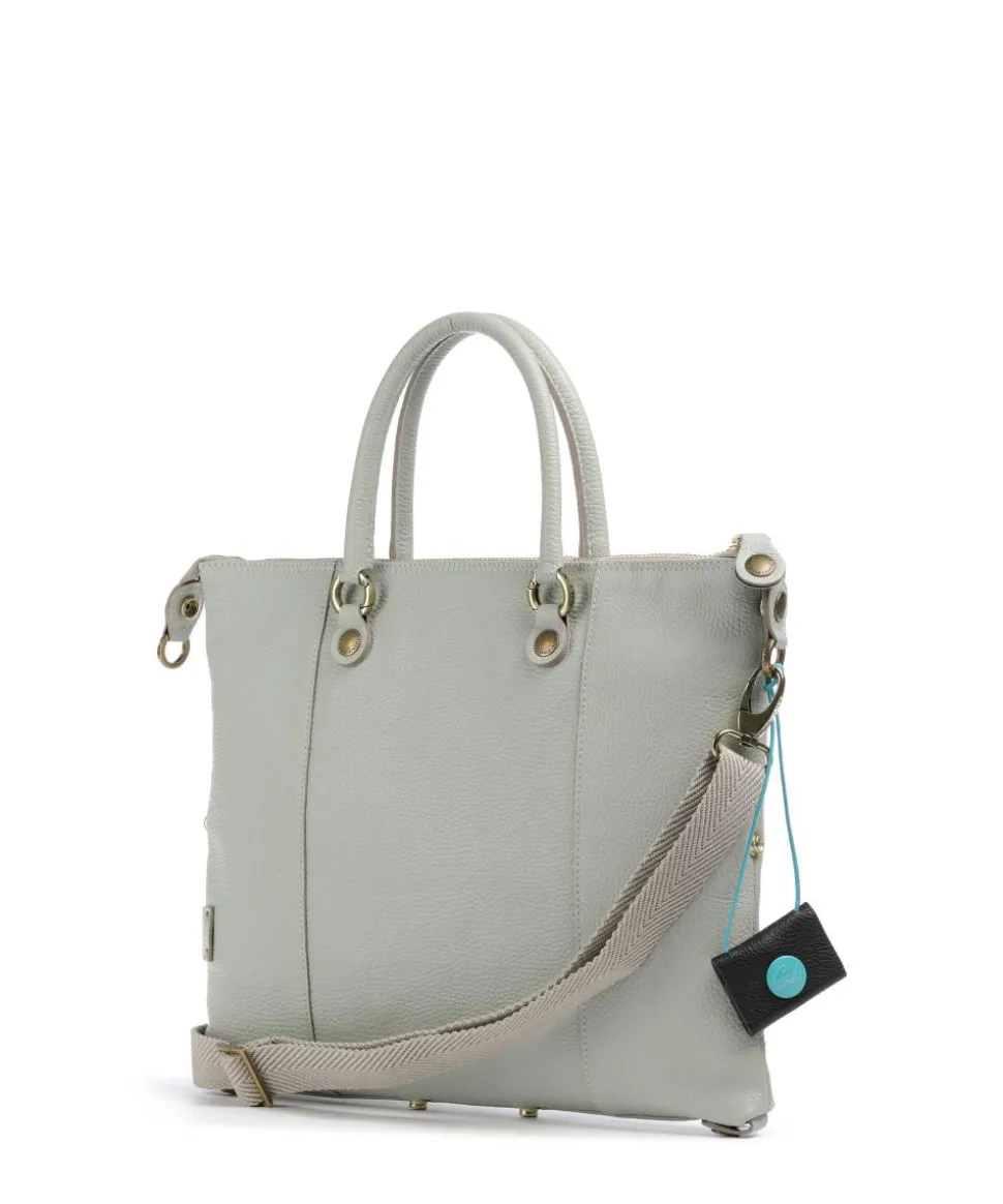 Guadalupe G3 Plus Rucksack-Tasche genarbtes Rindsleder mintgrün