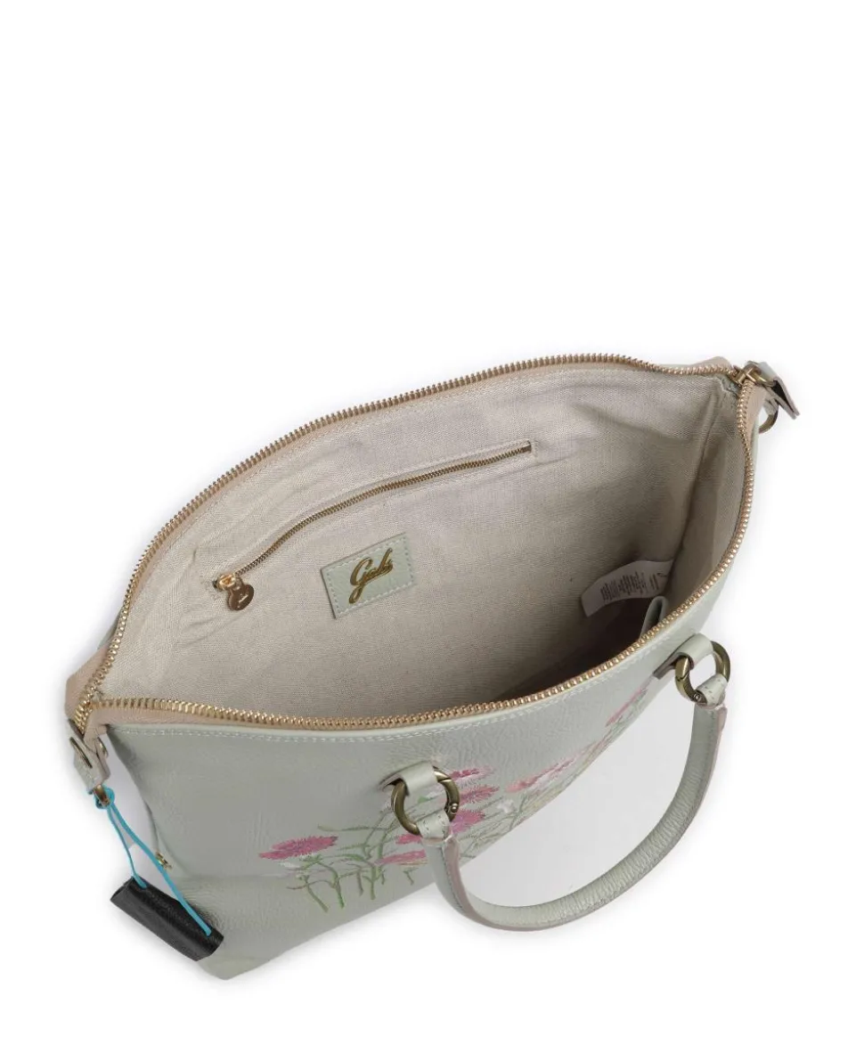 Guadalupe G3 Plus Rucksack-Tasche genarbtes Rindsleder mintgrün