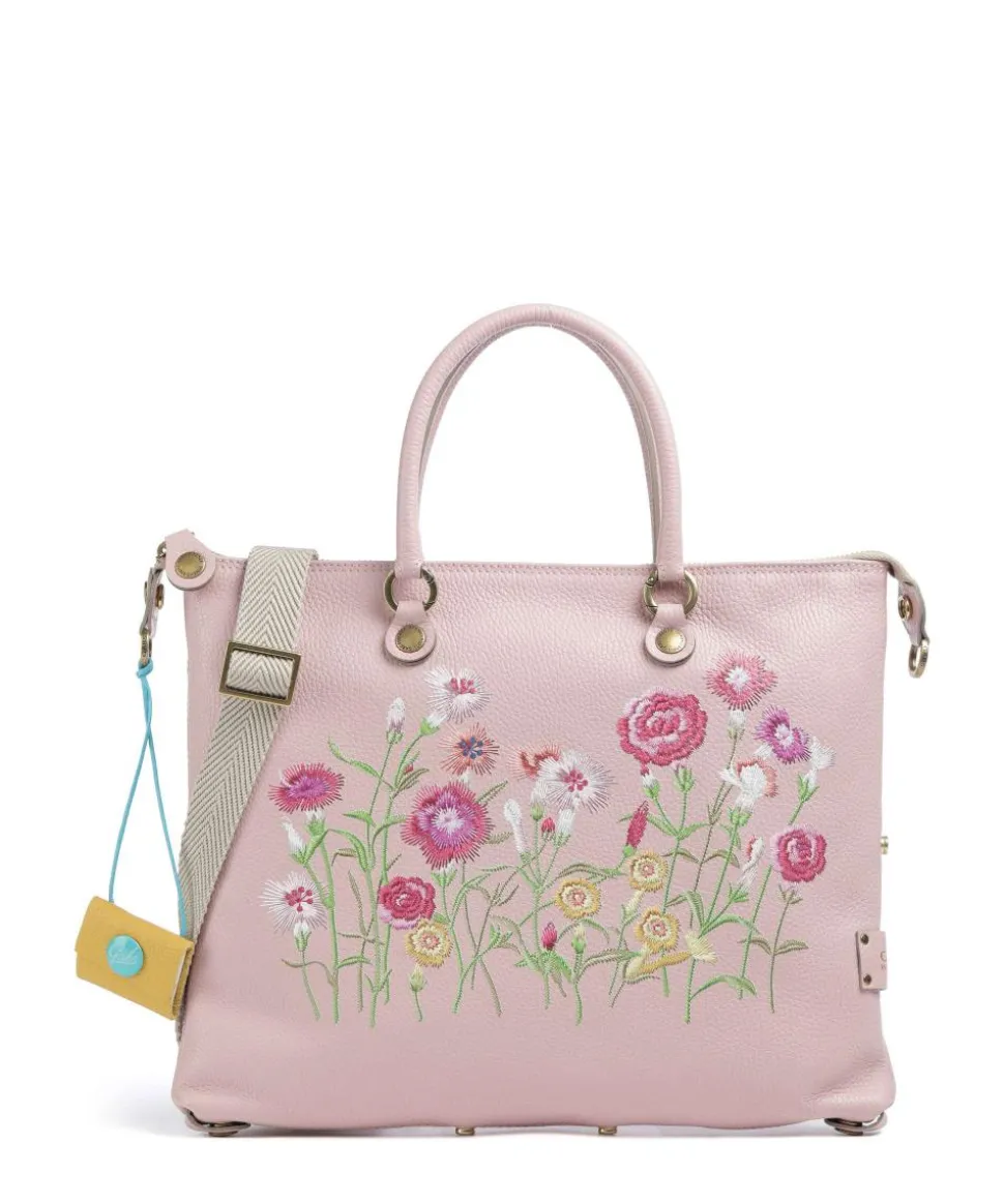 Guadalupe G3 Plus Rucksack-Tasche genarbtes Rindsleder rosa