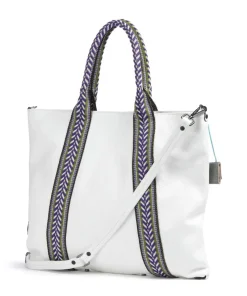 Guadalupe Lydia Shopper genarbtes Kalbsleder weiß