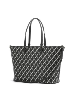 Gynger Logo M Shopper Lederimitat schwarz