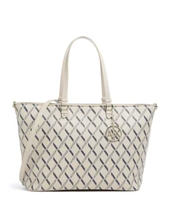 Gynger Logo M Shopper Lederimitat sand