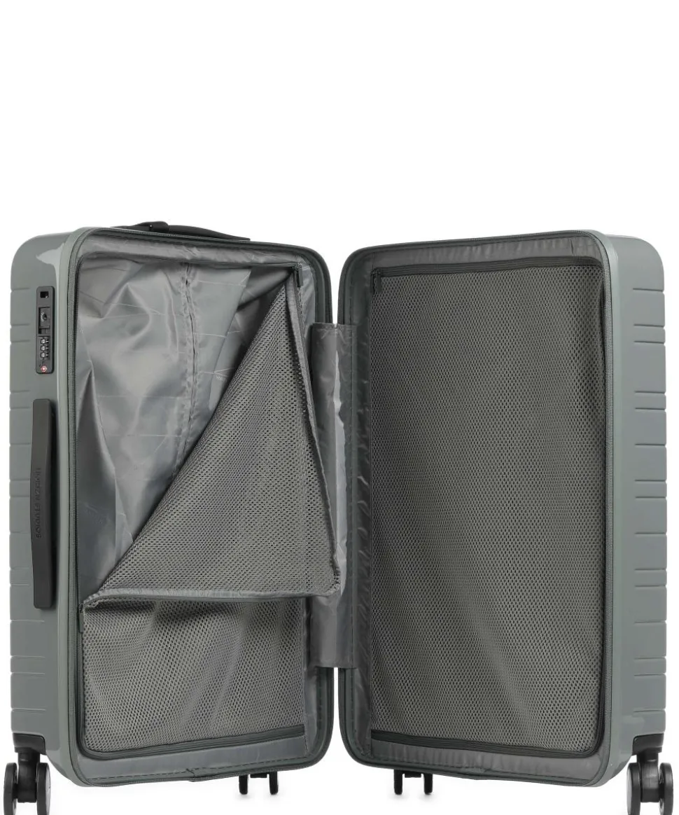 H6 Essential Glossy 4-Rollen Trolley graugrün 64 cm