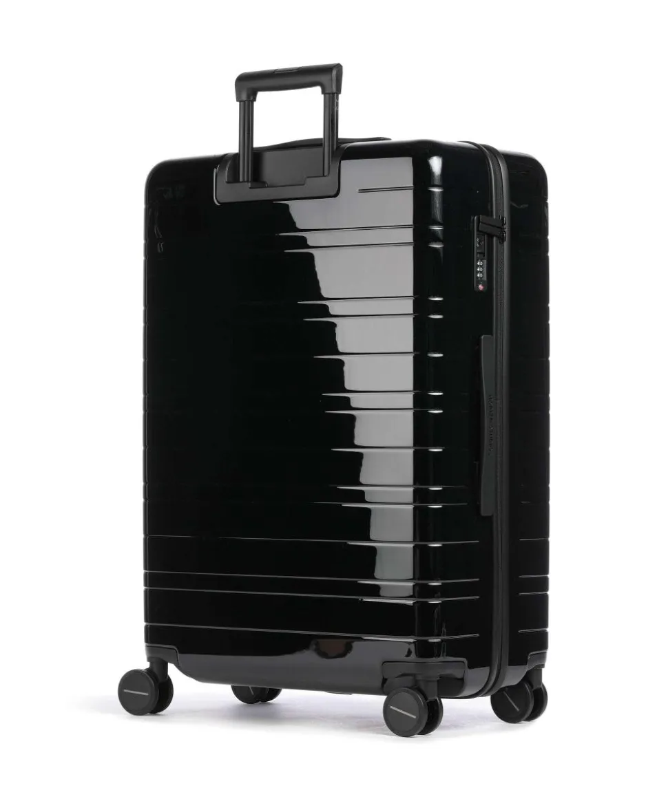 H7 Essential Glossy 4-Rollen Trolley schwarz 77 cm