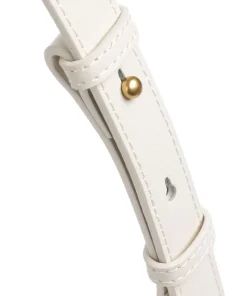 Half Moon Mini Schultertasche fein genarbtes Rindsleder elfenbein