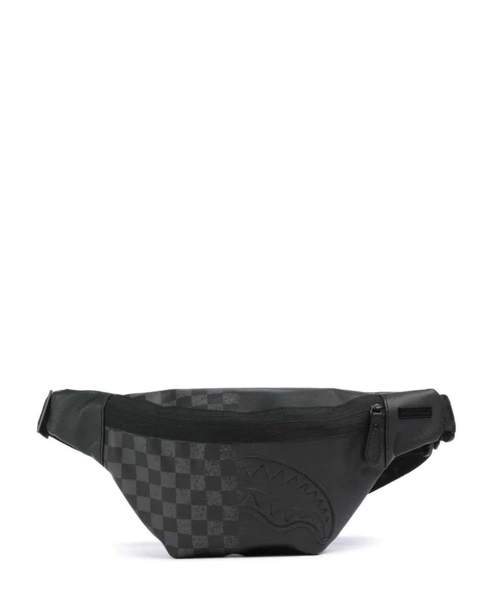 Half Spritz Gürteltasche Lederimitat schwarz/grau