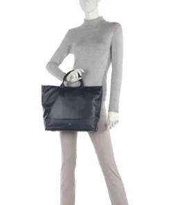 Halmahera Shopper fein genarbtes Kalbsleder navy
