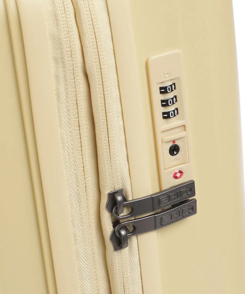 Halo 4-Rollen Trolley gelb 55 cm