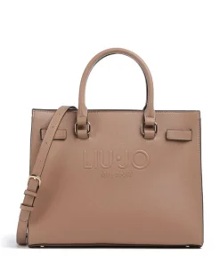 Halona Handtasche Lederimitat hellbraun