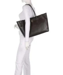 Hamilton Large Shopper genarbtes Rindsleder dunkelbraun