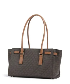 Hamilton Small Schultertasche Lederimitat dunkelbraun