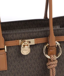 Hamilton Small Schultertasche Lederimitat dunkelbraun