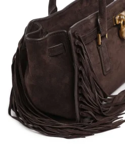 Hamilton Small Schultertasche aufgerautes Kalbsleder dunkelbraun