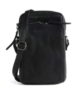 Hamilton Umhängetasche Pull-Up Rindsleder schwarz