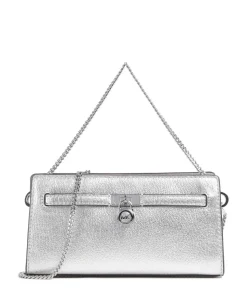 Hamilton XS Umhängetasche genarbtes Rindsleder silber