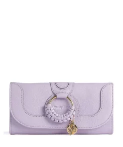 Hana Geldbörse genarbtes Ziegenleder violett