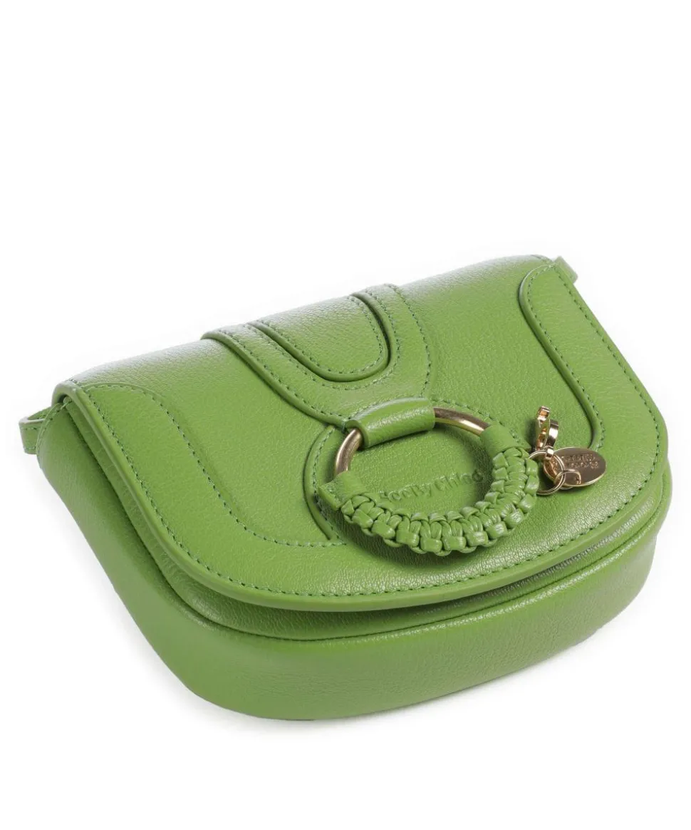 Hana Mini Umhängetasche genarbtes Ziegenleder hellgrün