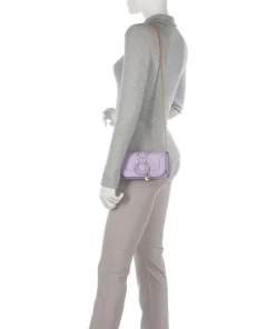 Hana Umhängetasche genarbtes Ziegenleder violett