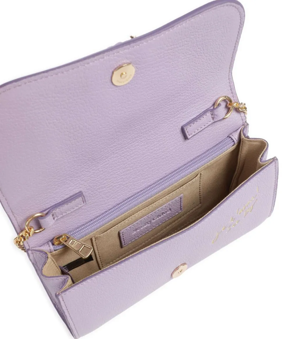 Hana Umhängetasche genarbtes Ziegenleder violett