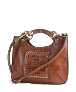 Handtasche fein genarbtes Rindsleder cognac