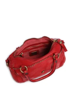 Handtasche fein genarbtes Rindsleder rot