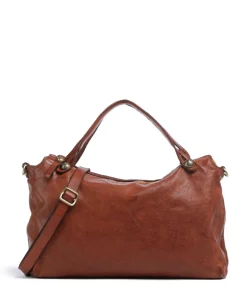 Handtasche fein genarbtes Rindsleder cognac