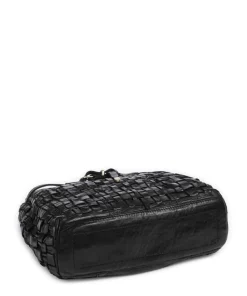 Handtasche fein genarbtes Rindsleder schwarz