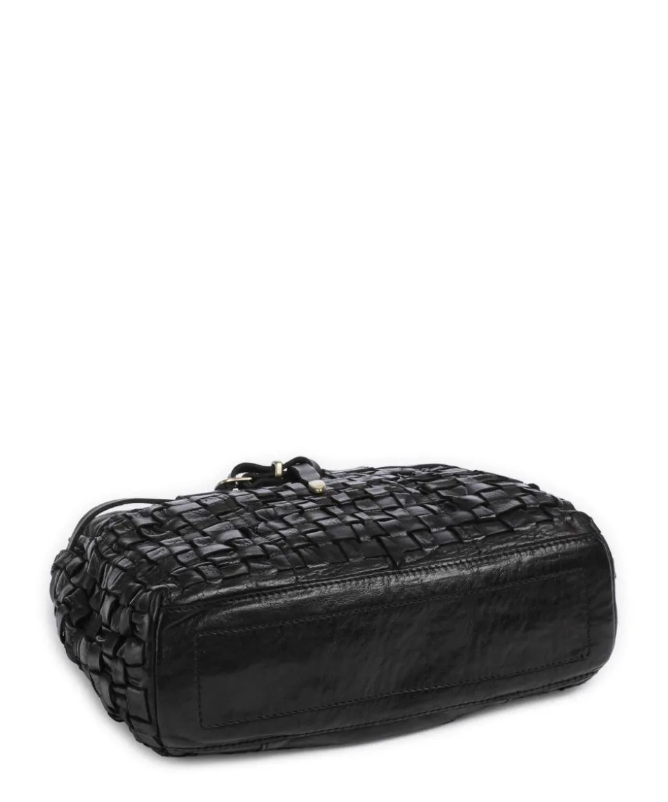 Handtasche fein genarbtes Rindsleder schwarz