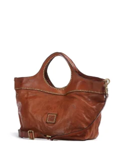 Handtasche fein genarbtes Rindsleder cognac