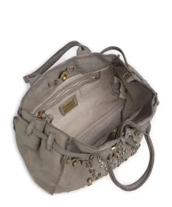 Handtasche fein genarbtes Rindsleder grau