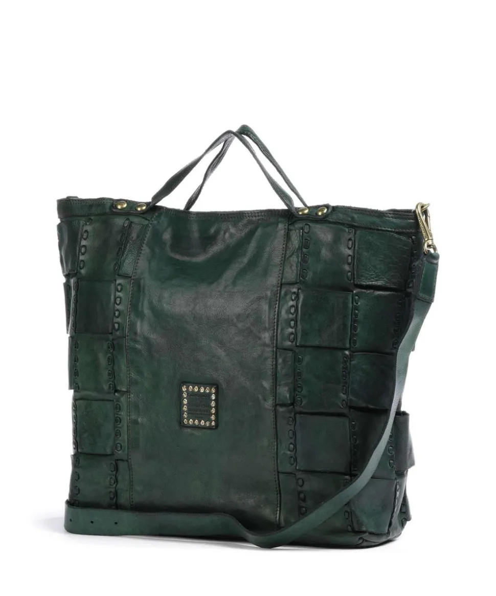 Handtasche fein genarbtes Rindsleder dunkelgrün