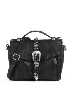 Handtasche fein genarbtes Rindsleder schwarz