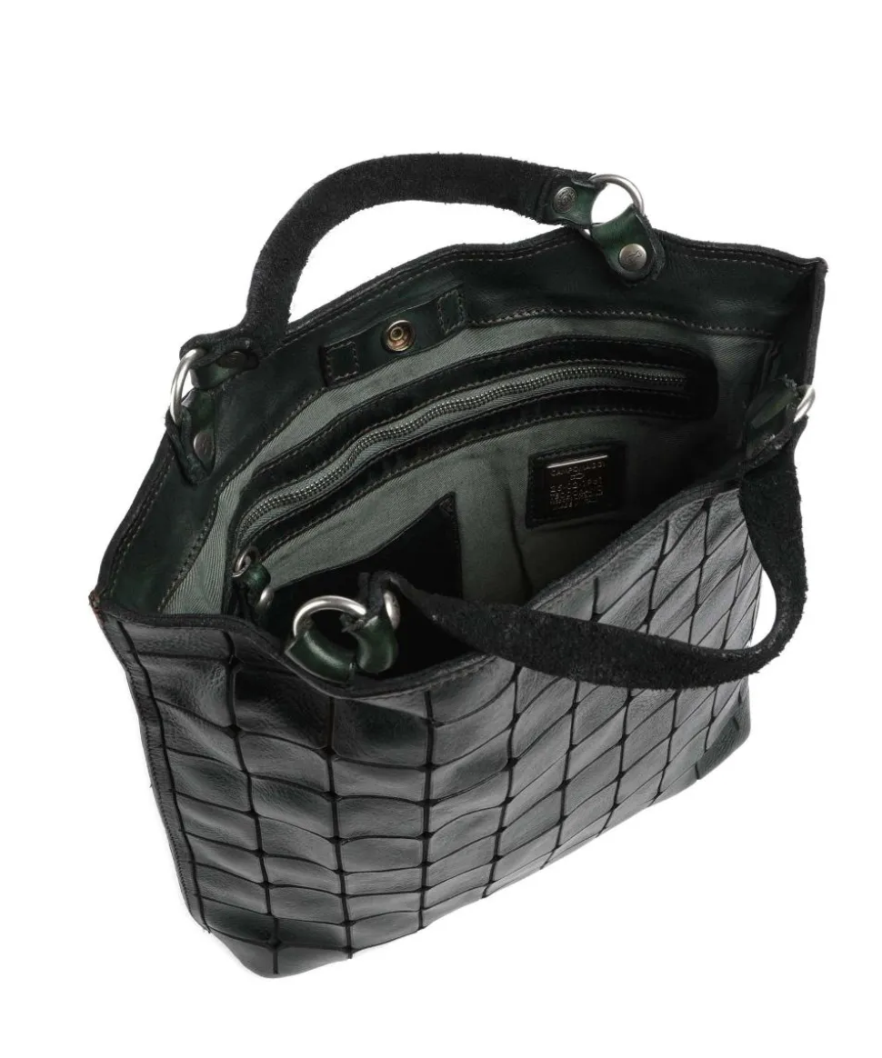 Handtasche Rindsleder dunkelgrün