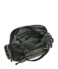 Handtasche Rindsleder dunkelgrün