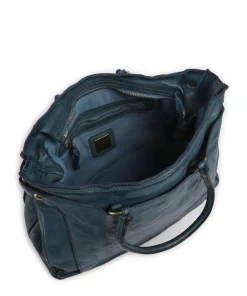 Handtasche Rindsleder dunkelblau