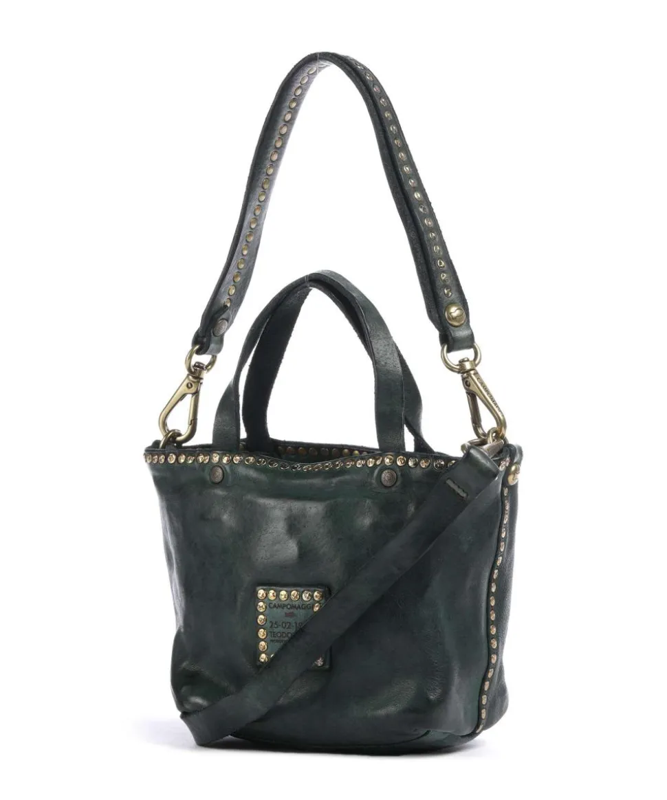 Handtasche Rindsleder dunkelgrün