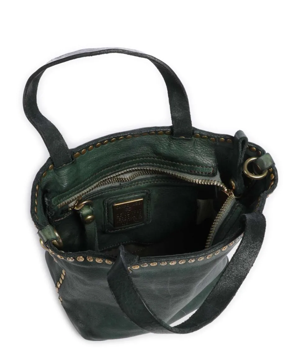 Handtasche Rindsleder dunkelgrün