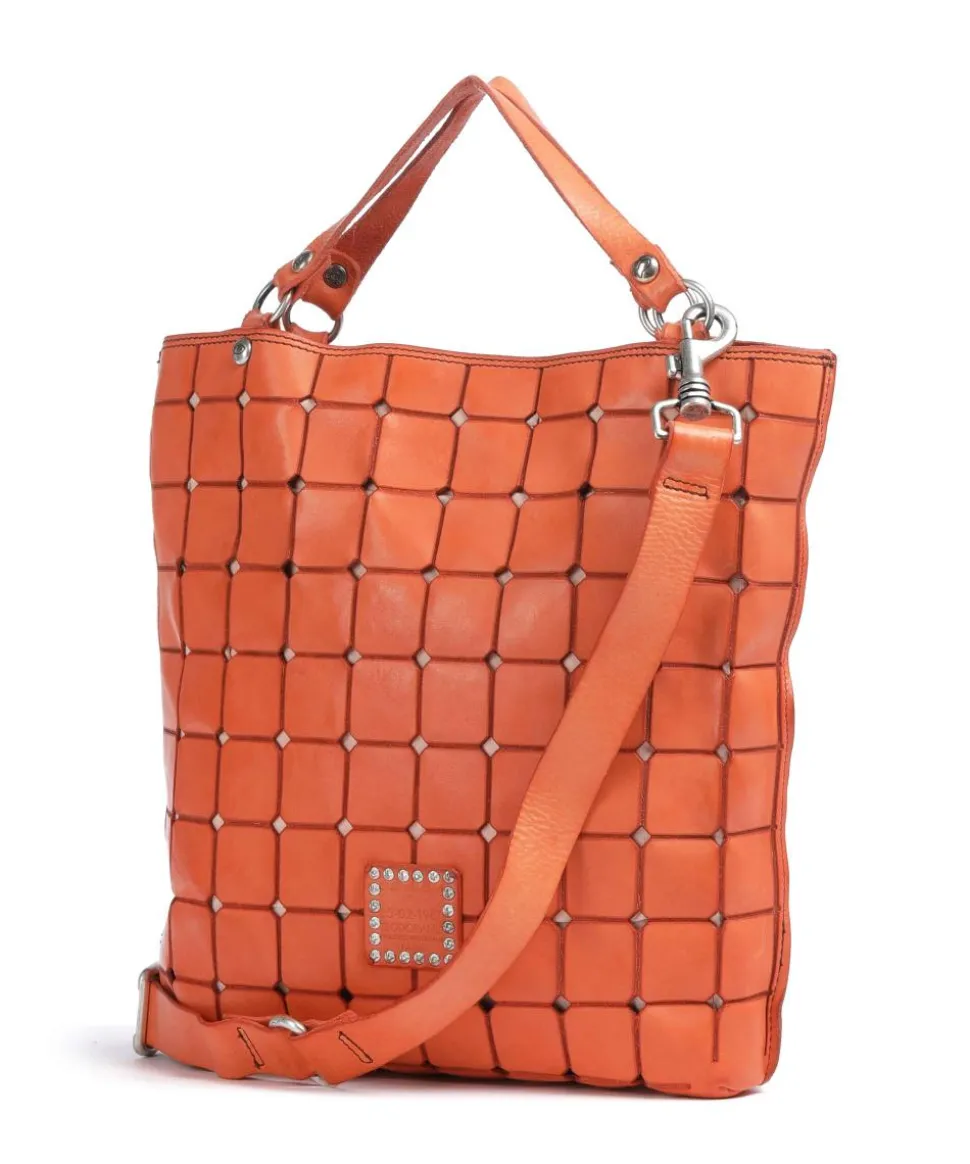 Handtasche Rindsleder orange
