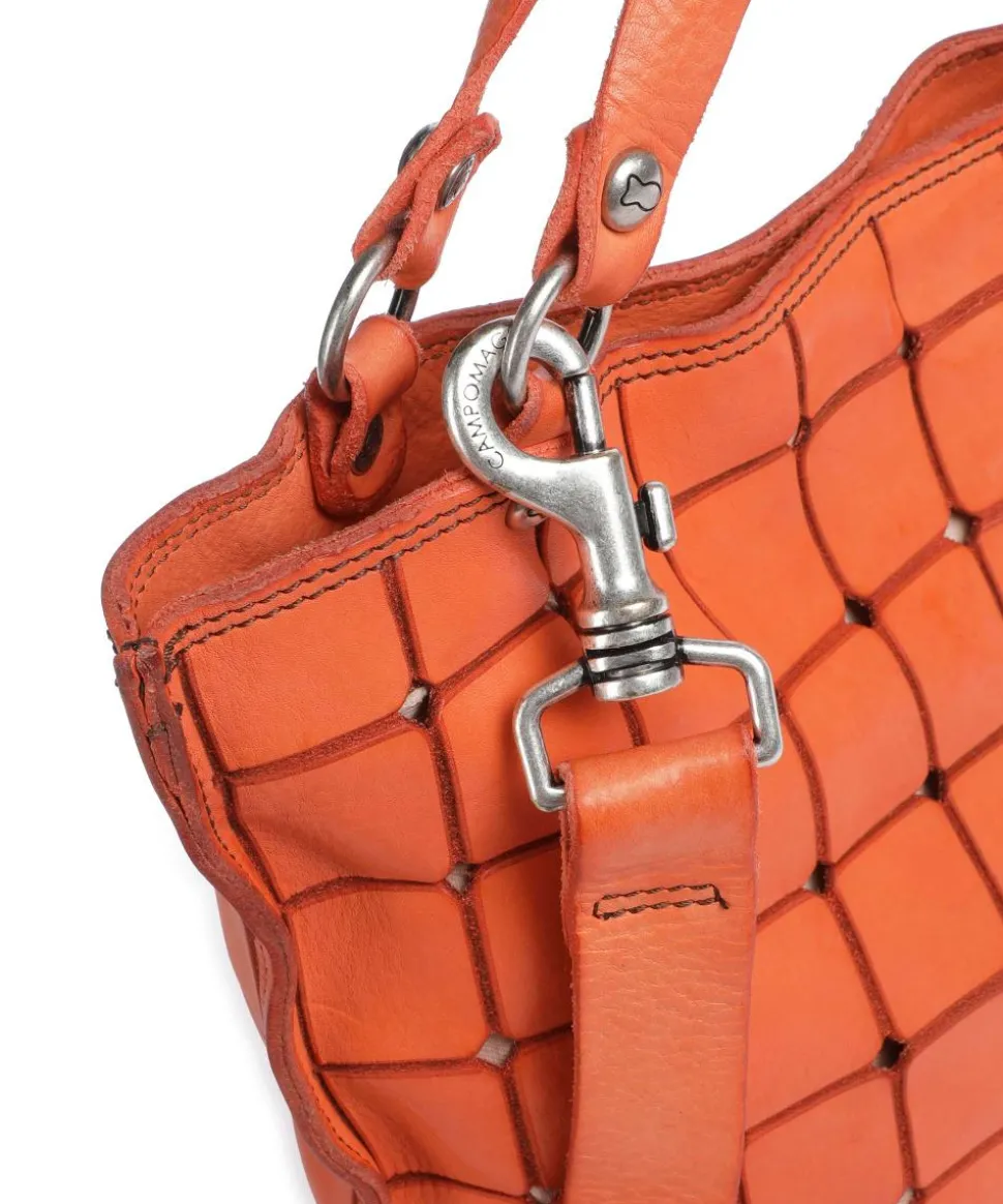 Handtasche Rindsleder orange