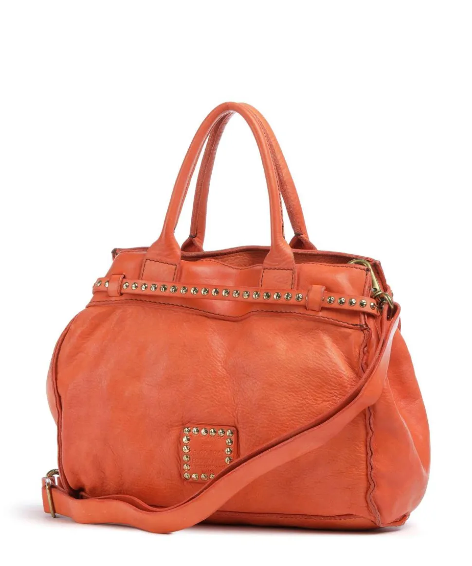 Handtasche Rindsleder orange