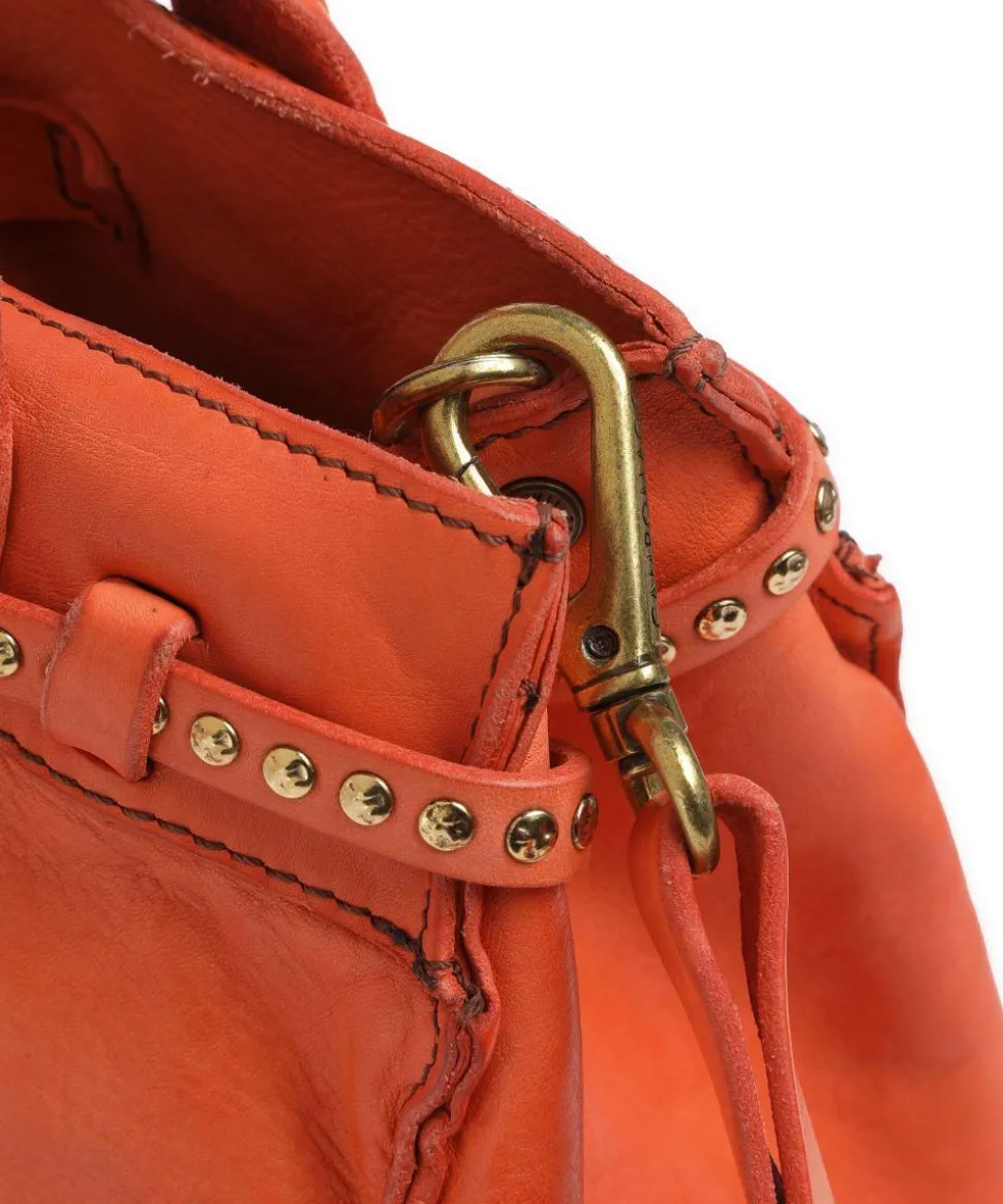 Handtasche Rindsleder orange